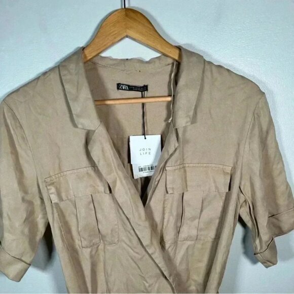 NWT ZARA DRESS WITH POCKETS XS - Picture 5 of 7